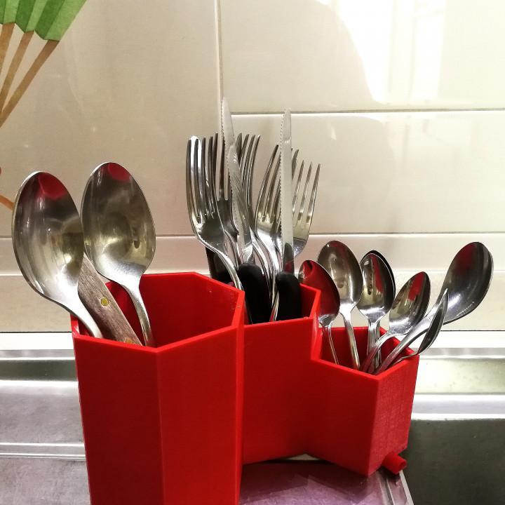 3Dプリンターでつくったスプーンスタンド